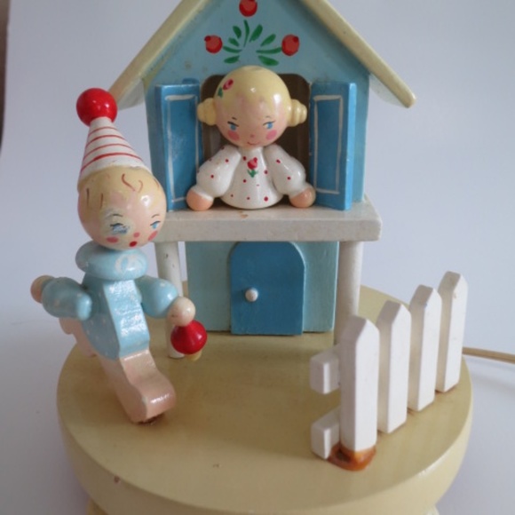 Nursery Plastics Inc. Other Vintage 96s Wooden Nursery Lamp With